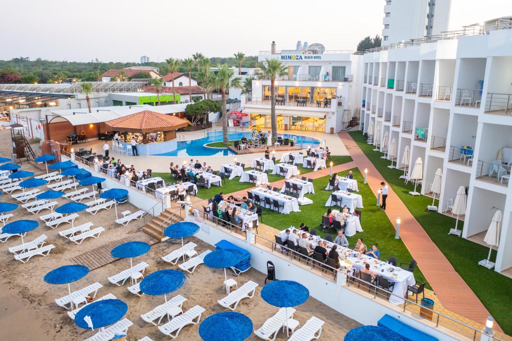 Mimoza Beach Hotel Agios Sergios Buitenkant foto