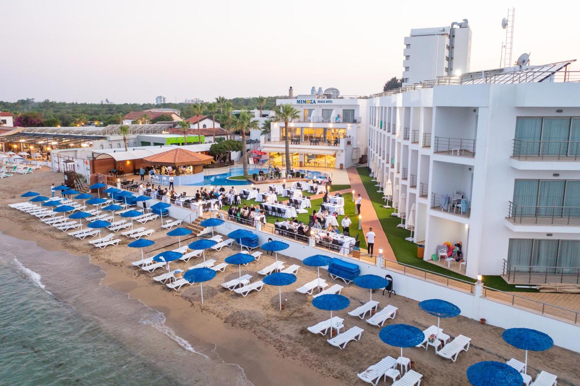 Mimoza Beach Hotel Agios Sergios Buitenkant foto
