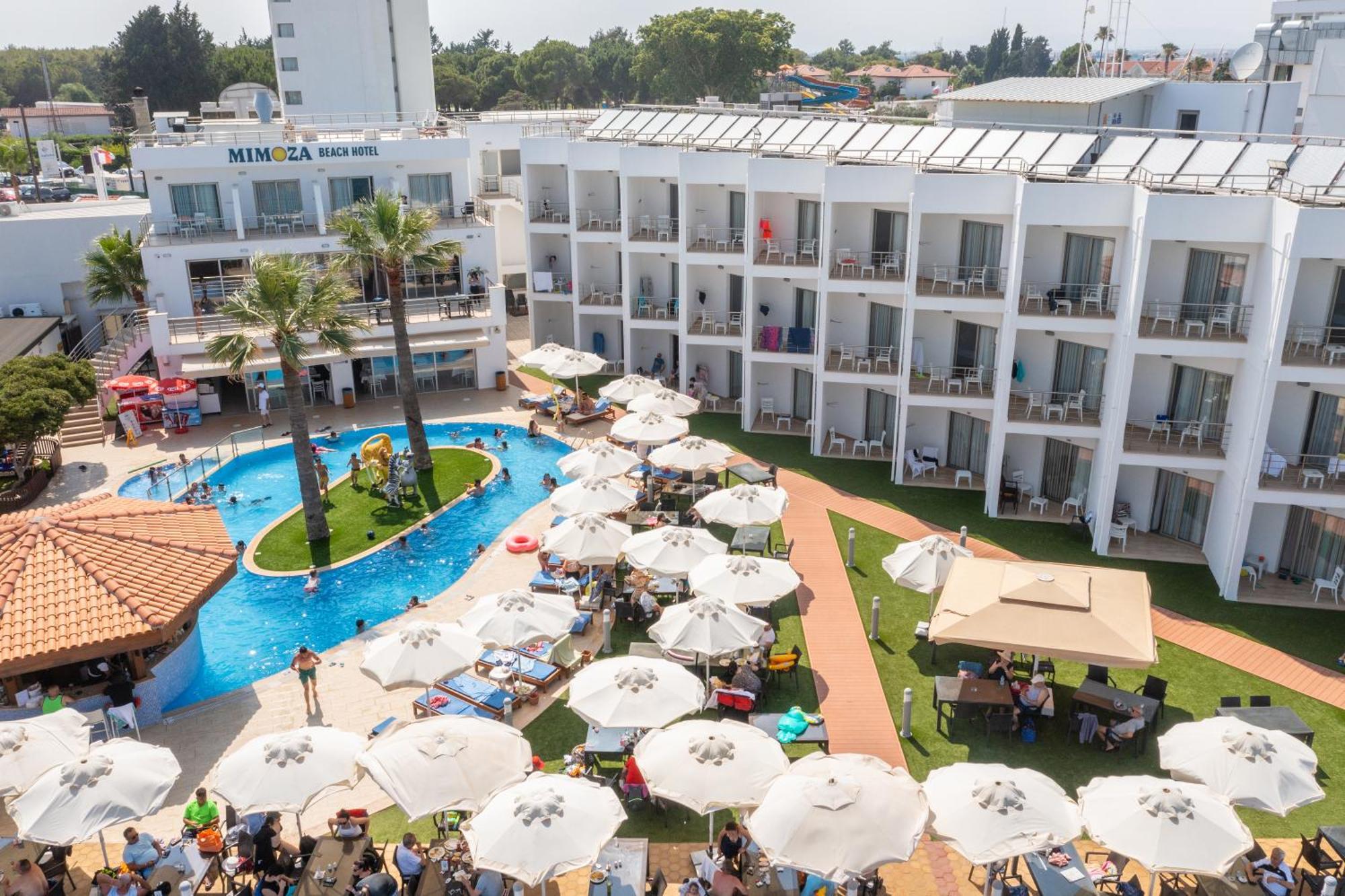Mimoza Beach Hotel Agios Sergios Buitenkant foto