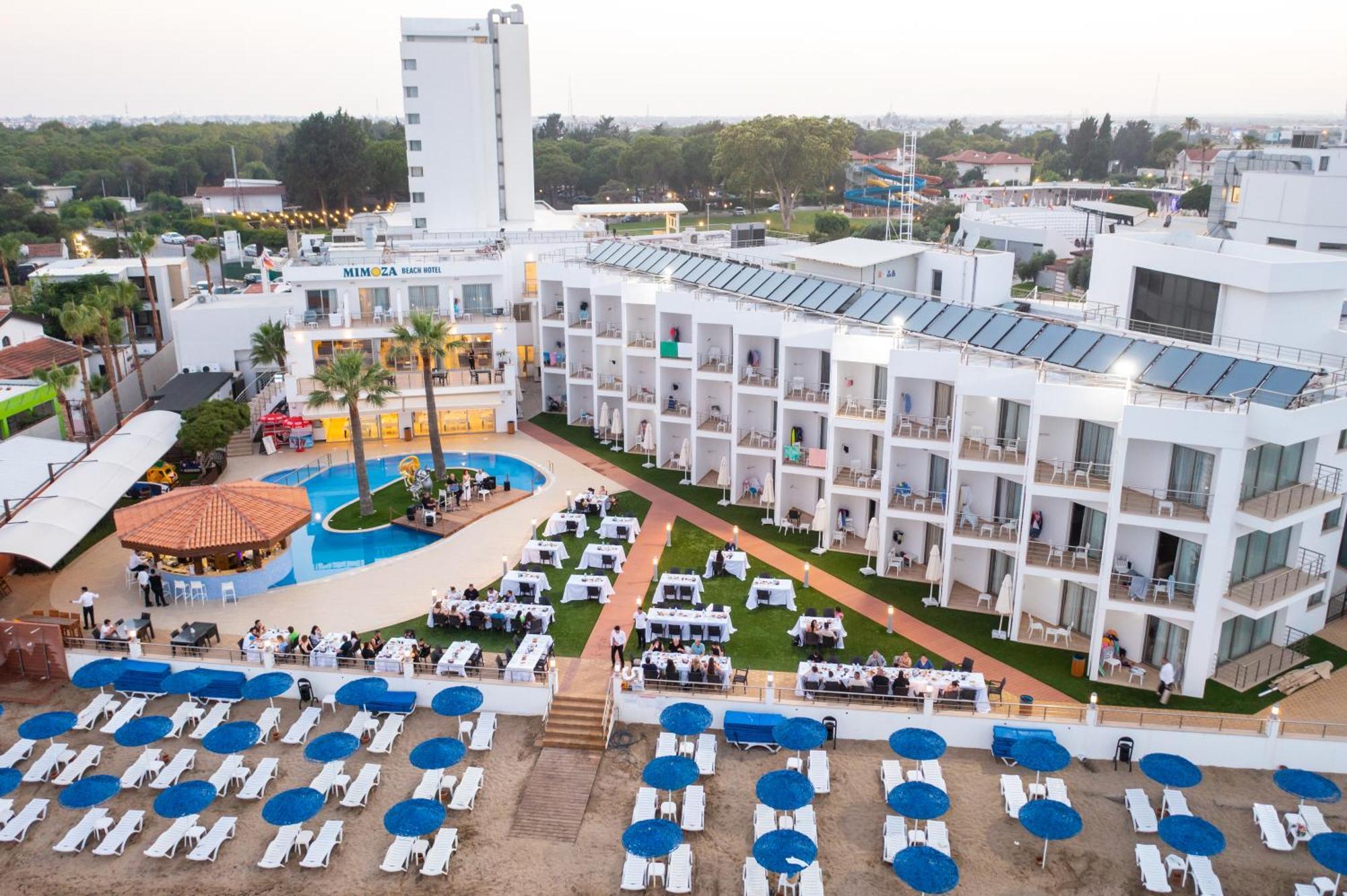 Mimoza Beach Hotel Agios Sergios Buitenkant foto