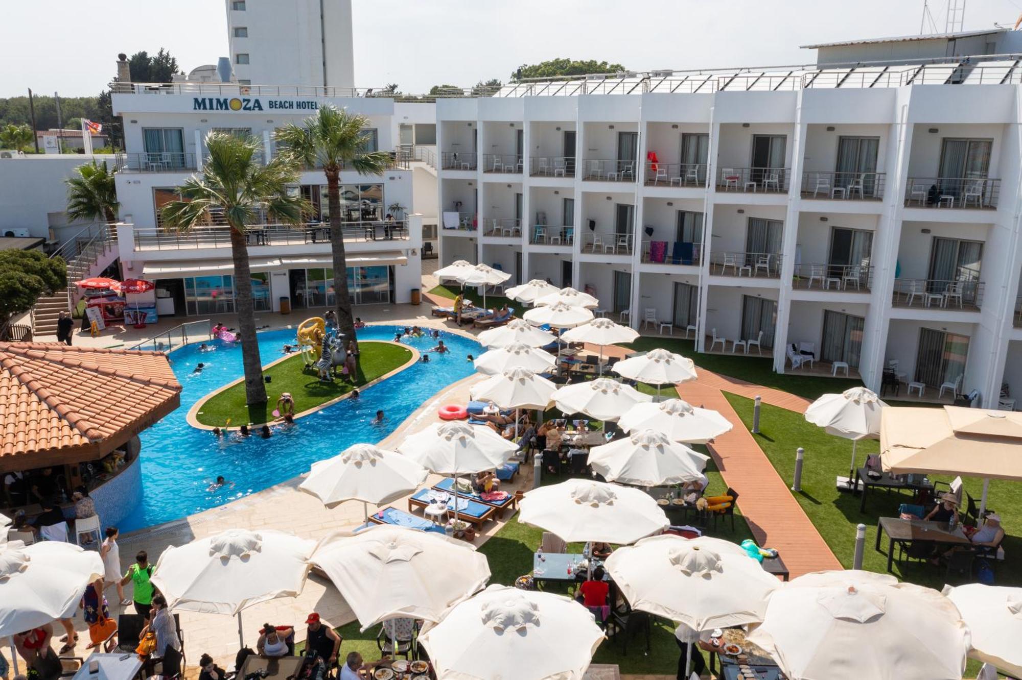 Mimoza Beach Hotel Agios Sergios Buitenkant foto