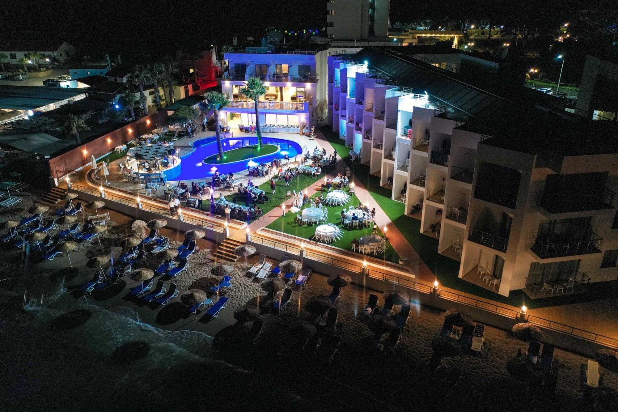Mimoza Beach Hotel Agios Sergios Buitenkant foto