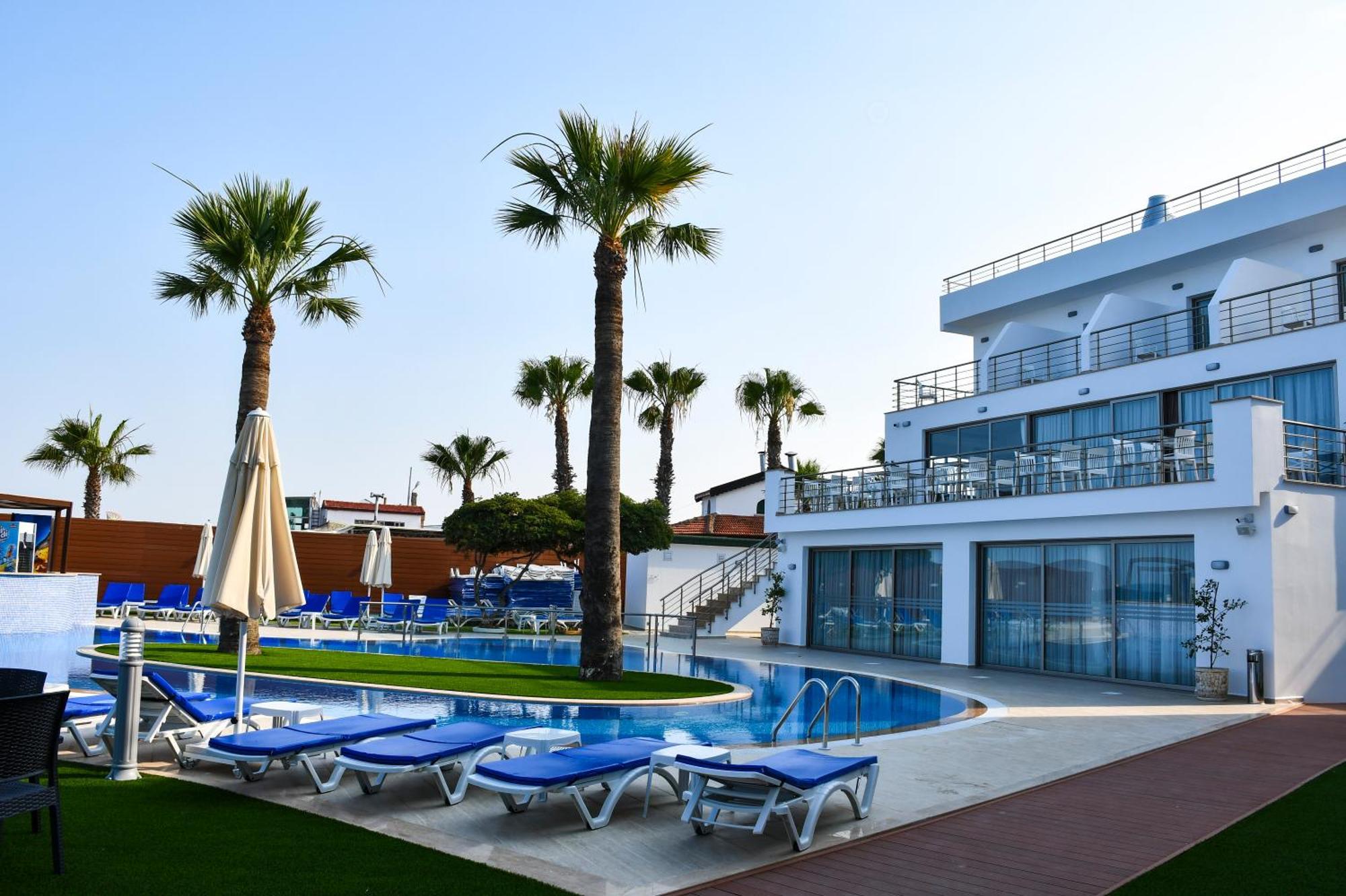 Mimoza Beach Hotel Agios Sergios Buitenkant foto